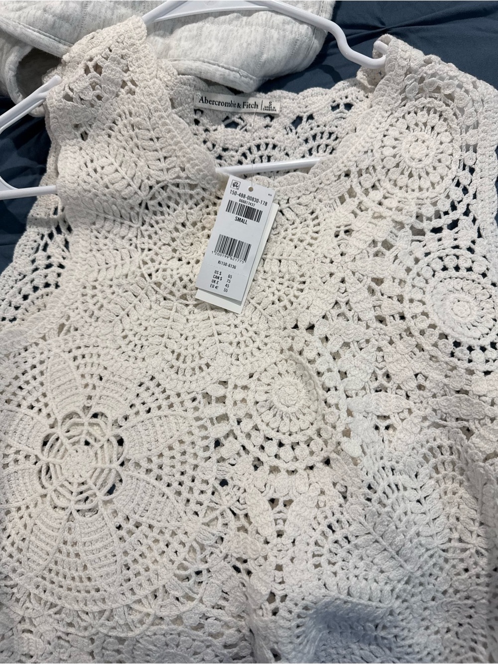Abercrombie & Fitch Ivory Crochet Lace Camisole